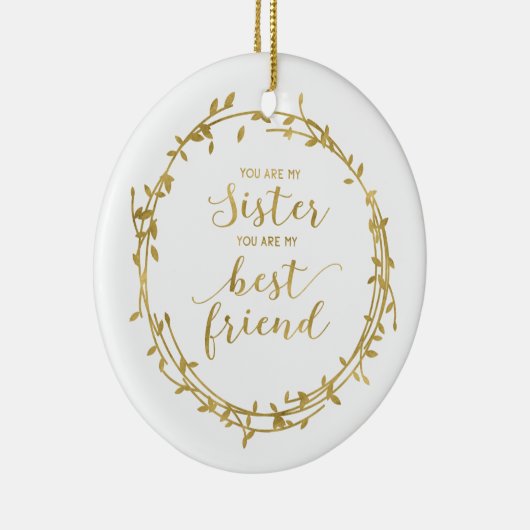 Schwester-und bester Freund-Verzierung Keramikornament (Rechts)