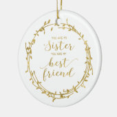 Schwester-und bester Freund-Verzierung Keramikornament (Links)