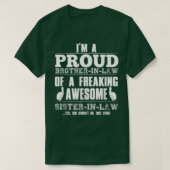 Schwester und Bruder im Gesetz Proud BrotherInLaw T-Shirt (Design vorne)