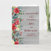 Schwester und Bruder im Recht Hochzeitsgratulation