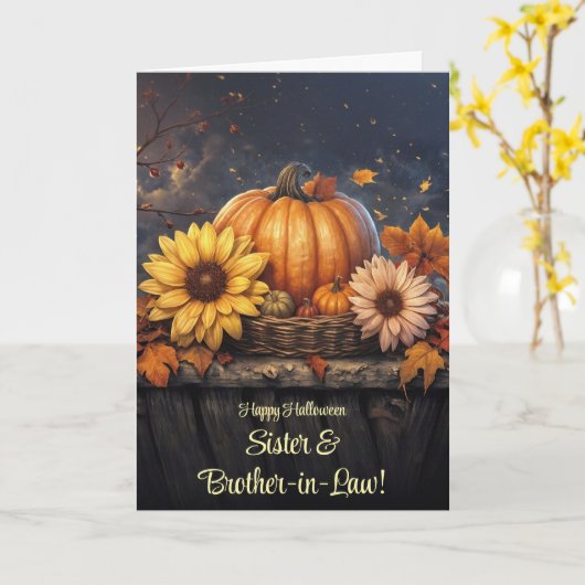 Schwester und Ehemann Bruder im Jura glücklich Hal Karte (Gelbe Blume)