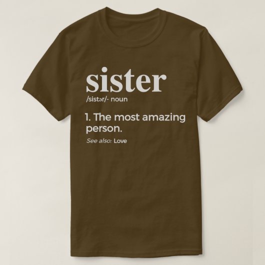 Schwester und Schwester T-Shirt (Design vorne)