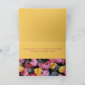 Schwester und Schwiegerbruder glückliche Ostertulp Feiertagskarte (Innenseite)