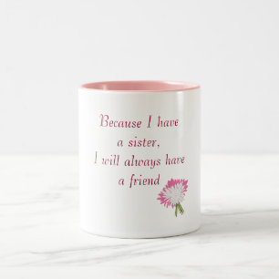 Schwester und Tasse