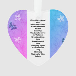 Schwester verziert ornament