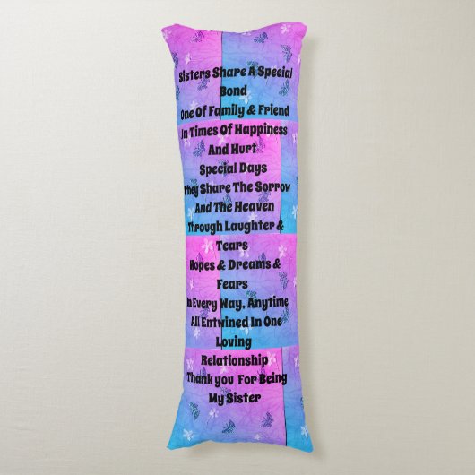 Schwester verziert seitenschläferkissen (Vorderseite Vertikal)