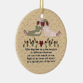 Schwester-Verzierungsgedicht Keramik Ornament (Rechts)