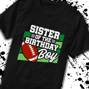 Schwester von Birthday Boy Boys Football Geburtsta T-Shirt