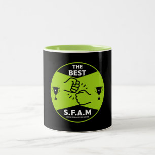 Schwester von einem anderen Mister Zweifarbige Tasse