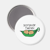 Schwester von Twins Pod Magnet (Vorderseite/Rückseite)