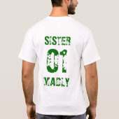 Schwester wütend Nutso T-Shirt (Rückseite)