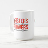 Schwester-Zitat-Kaffee-Tasse Kaffeetasse (Vorderseite Links)