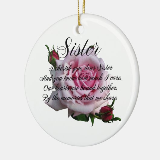 SCHWESTER-ZITAT KERAMIKORNAMENT (Links)