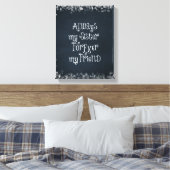 Schwester-Zitat Leinwanddruck (Insitu (Schlafzimmer))