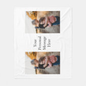 Schwesterfamilie fügt Fotonachricht hinzu Fleecedecke (Vorderseite)