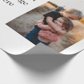 Schwesterfamilie fügt Fotonachricht hinzu Geschenkpapier (Ecke)