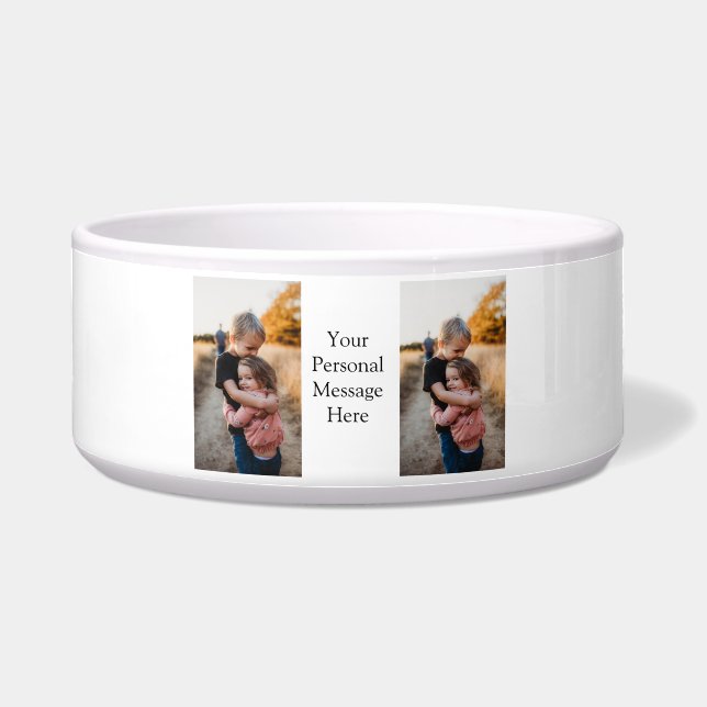 Schwesterfamilie fügt Fotonachricht hinzu Napf (Vorderseite)