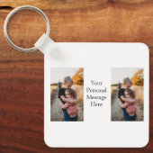 Schwesterfamilie fügt Fotonachricht hinzu Schlüsselanhänger (Vorderseite)