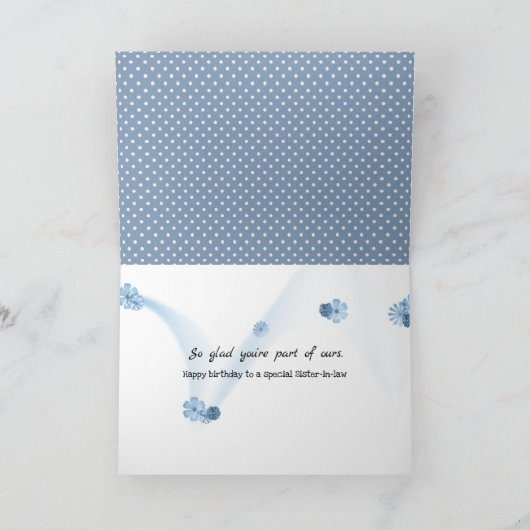 Schwestergeburt an Punkten Karte (Innenseite)