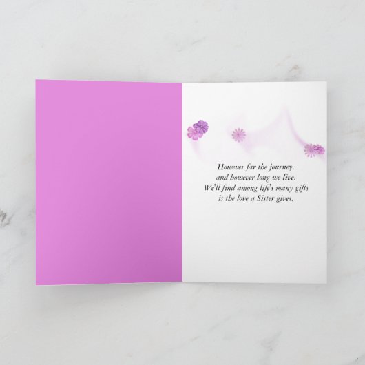 Schwestergeburt Teddy Bear Karte (Innenseite)