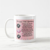 Schwestergedicht - 50. Geburtstagsentwurf Kaffeetasse (Links)