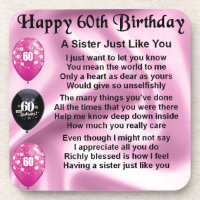 Der 60 Geburtstag Schwester Geschenke Zazzle.de
