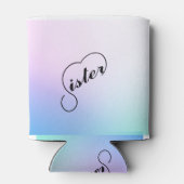 Schwesterherz und Pastellfarben Dosenkühler (Rückseite)