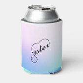 Schwesterherz und Pastellfarben Dosenkühler (Kanne Rückseite)