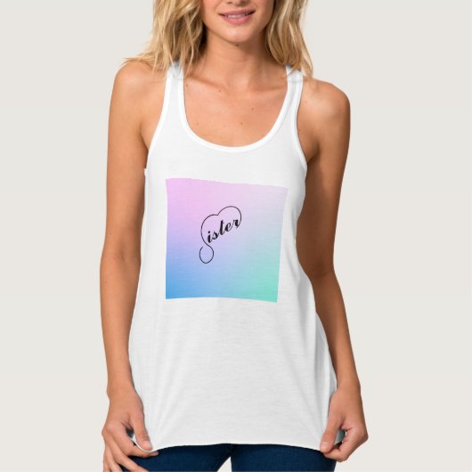 Schwesterherz und Pastellfarben Tank Top (Vorderseite)