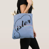 Schwesterherz und Regenbogenhimmel Tasche (Von Nahem)