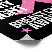 Schwesterkämpfe ist mein Brustkrebsbewusstsein Poster (Ecke)