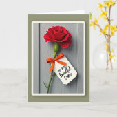 Schwesterkarte mit roten Blumen Karte (Gelbe Blume)