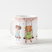 Schwesterliche Schwingfreude Kaffeetasse (Vorderseite Links)