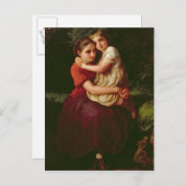 Schwestern, 1868 postkarte (Vorne/Hinten)