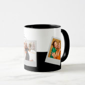 Schwestern 3 Foto Collage Script Elegantes Geschen Tasse (VorderseiteRechts)