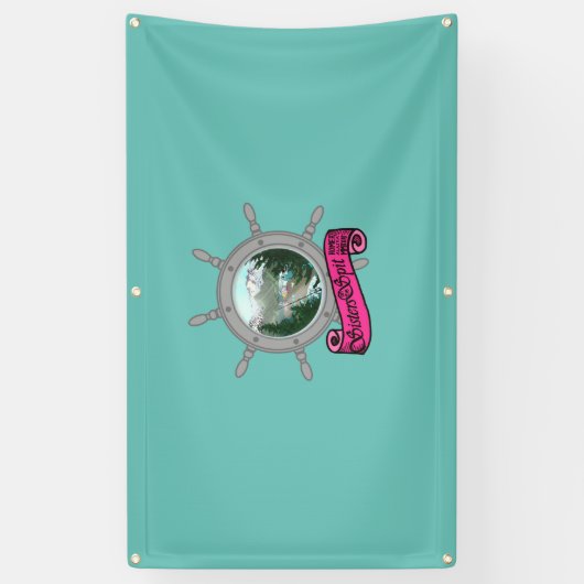 Schwestern auf dem Spit-Vinyl-Banner mit Metalschl Banner (Vertikal)