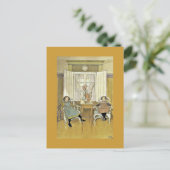 Schwestern auf Stühlen Postkarte (Stehend Vorderseite)