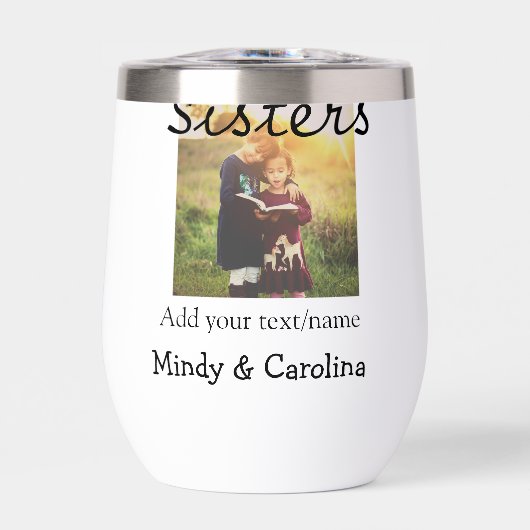 Schwestern besties BESTE FREUNDIN fügen Fotonamens (Vorderseite)