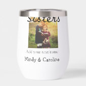 Schwestern besties BESTE FREUNDIN fügen Fotonamens (Rückseite)