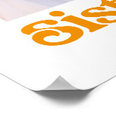 Schwestern | Boho Retro Sun und Foto Poster (Ecke)