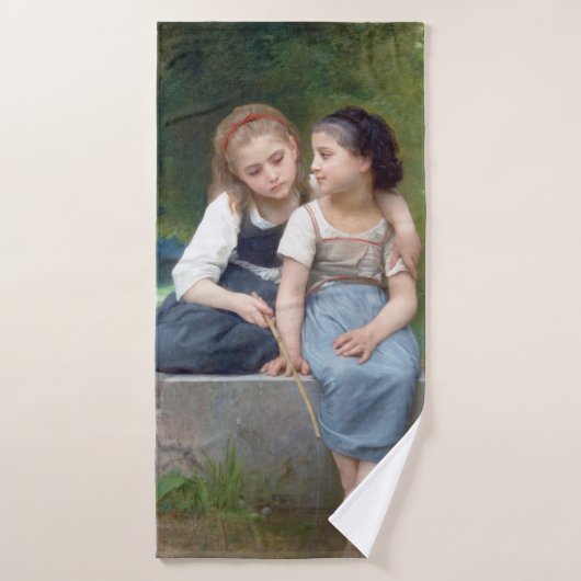 Schwestern, Bouguereau Badehandtuch (Badehandtuch)
