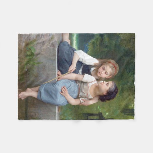 Schwestern, Bouguereau Fleecedecke (Vorderseite (Horizontal))