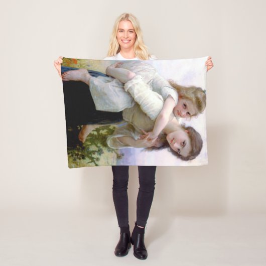 Schwestern, Bouguereau Fleecedecke (Beispiel)