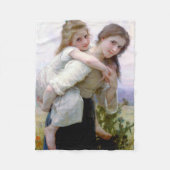 Schwestern, Bouguereau Fleecedecke (Vorderseite)