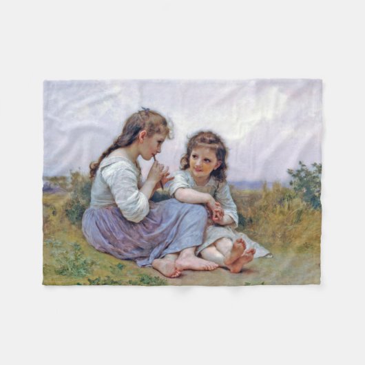Schwestern, Bouguereau Fleecedecke (Vorderseite (Horizontal))