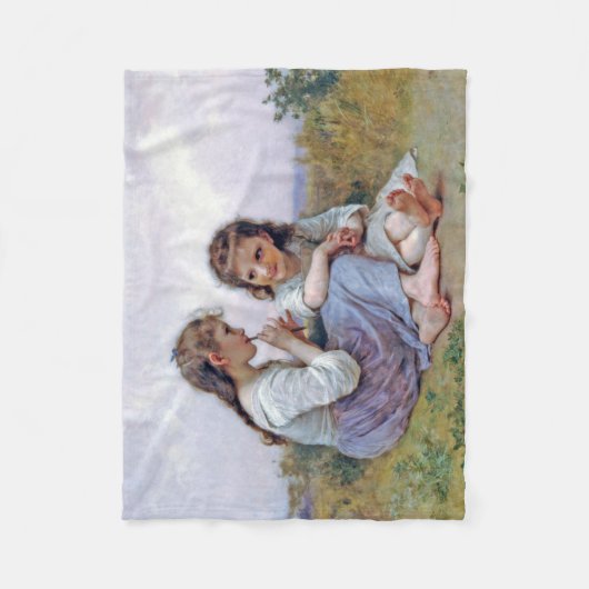 Schwestern, Bouguereau Fleecedecke (Vorderseite)