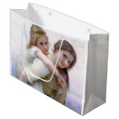 Schwestern, Bouguereau Große Geschenktüte (Vorderseite Schrägansicht)