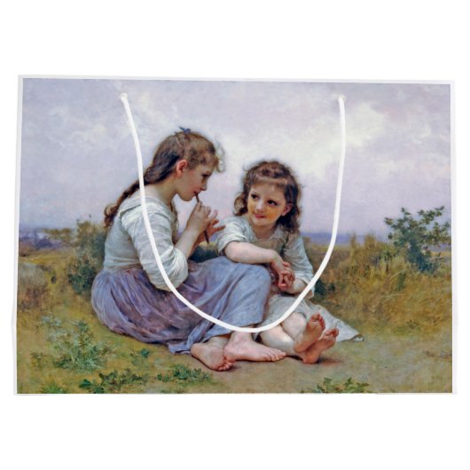 Schwestern, Bouguereau Große Geschenktüte (Rückseite)
