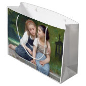 Schwestern, Bouguereau Große Geschenktüte (Rückseite Schrägansicht)
