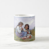 Schwestern, Bouguereau Kaffeetasse (Mittel)